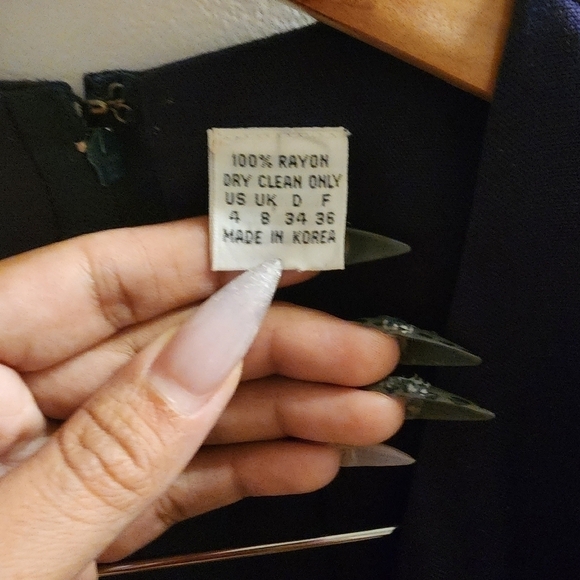 Navy purple faux wrap professional cocktail pinup pencil a-line dress midi  4 - Picture 2 of 13